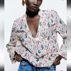 Zara Printed Shirt NEW
